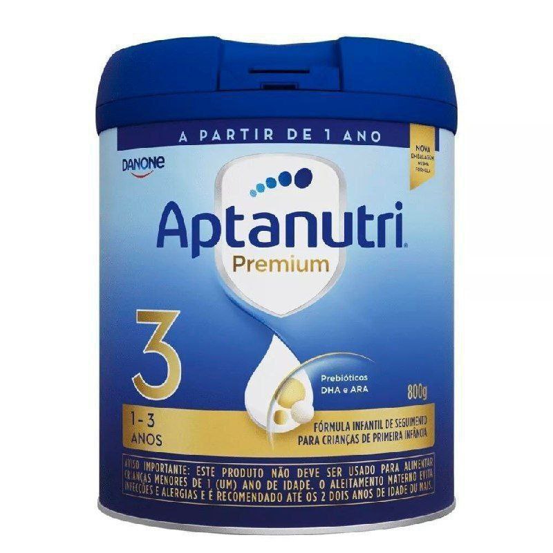 Danone Nutricia - Aptanutri Premium 3, 1-3 anos, Fórmula de Seguimento, 800g