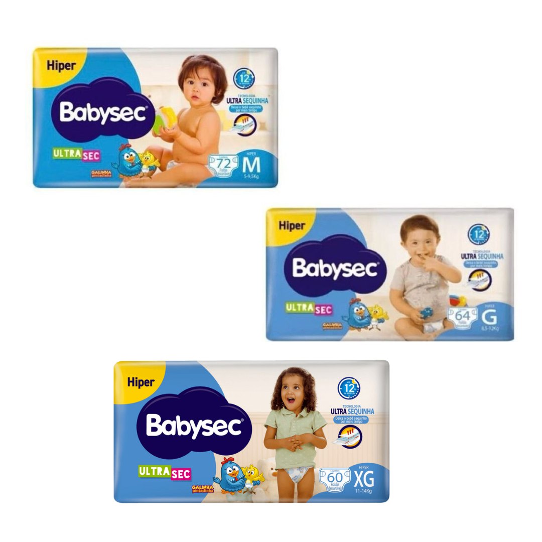 Fralda Babysec UltraSec Galinha Pintadinha