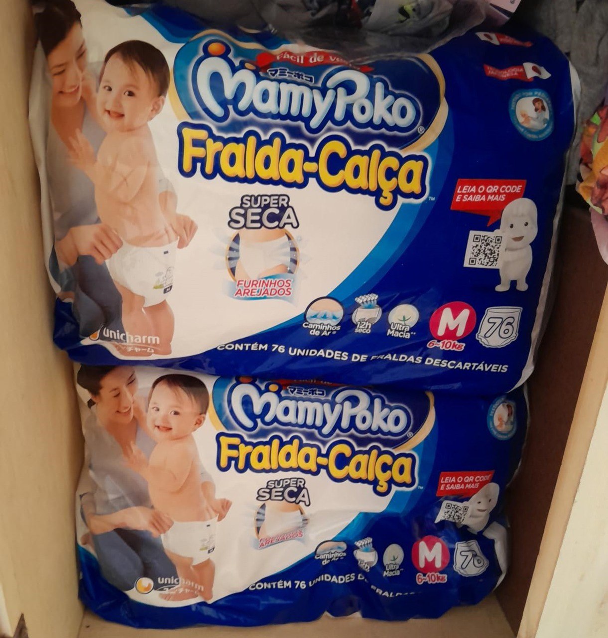 Fralda-Calça MamyPoko Pacotão M - 76 Unidades