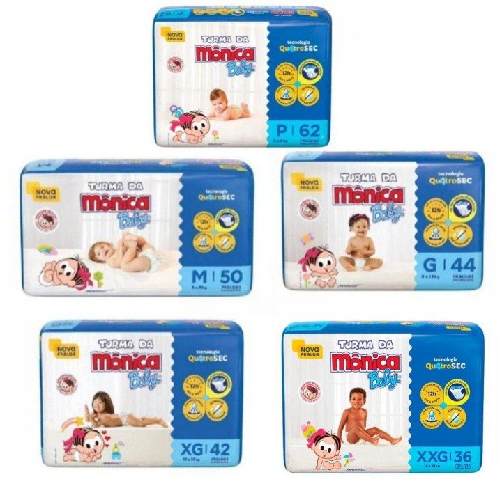 Fralda Descartável Turma da Mônica Baby