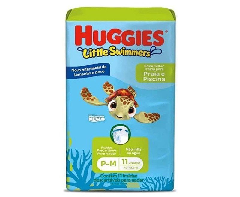 Fralda Huggies Little Swimmers P/M 11 Unidades Praia e Piscina