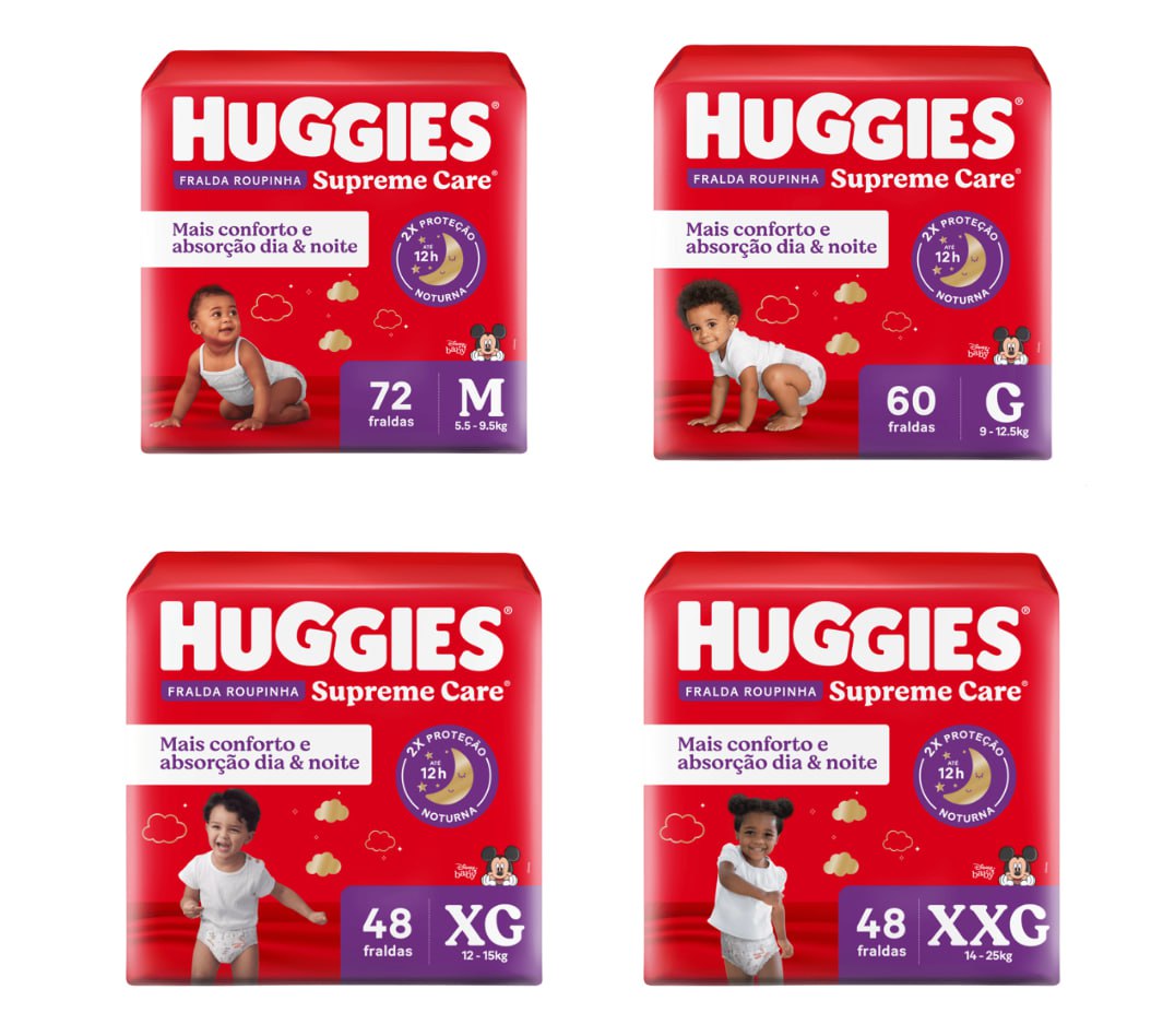 Fralda Huggies Supreme Care