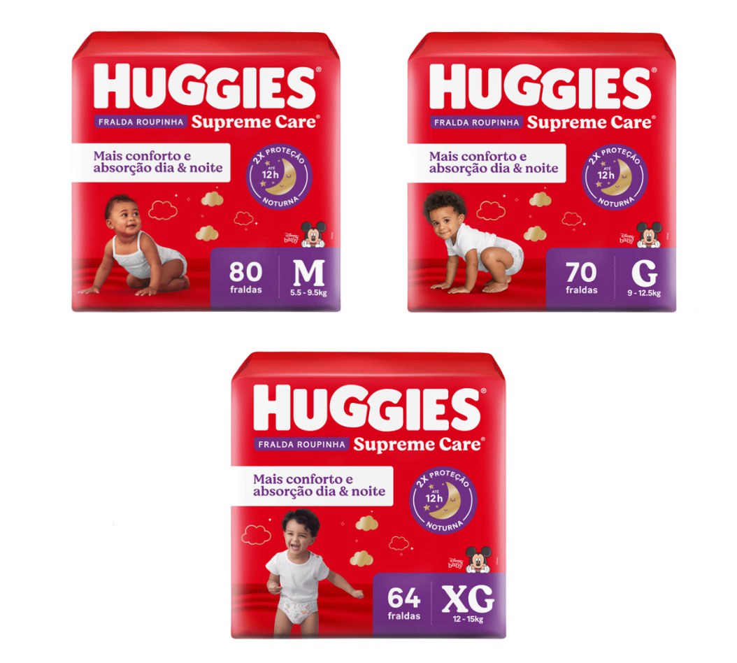 Fralda Huggies Supreme Care