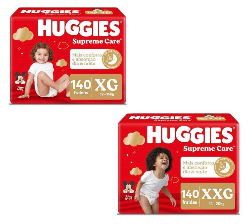 Fralda Huggies Supreme Care