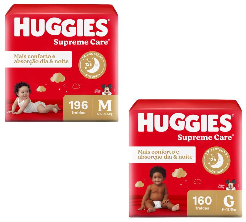 Fralda Huggies Supreme Care