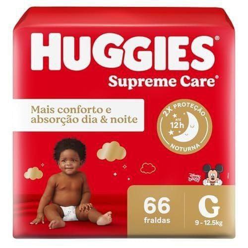 Fralda Huggies Supreme Care G 66 Unidades
