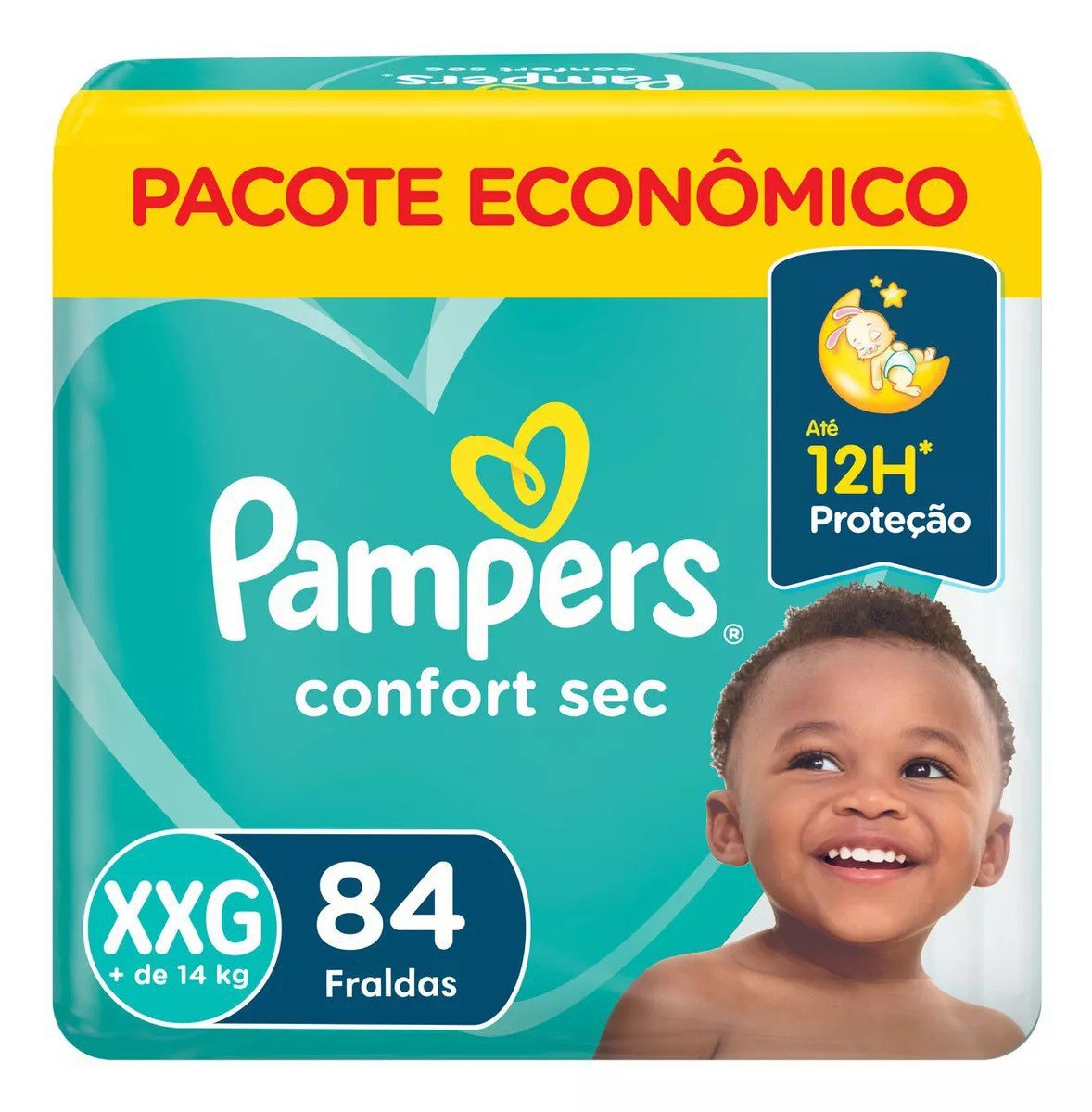 Fralda Pampers Confort Sec XXG 84 unidades