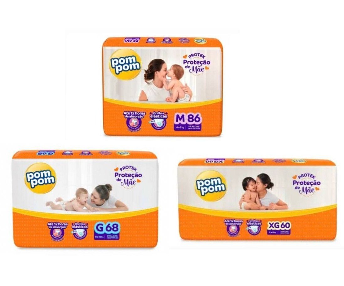 Fralda Pom Pom Derma Protek