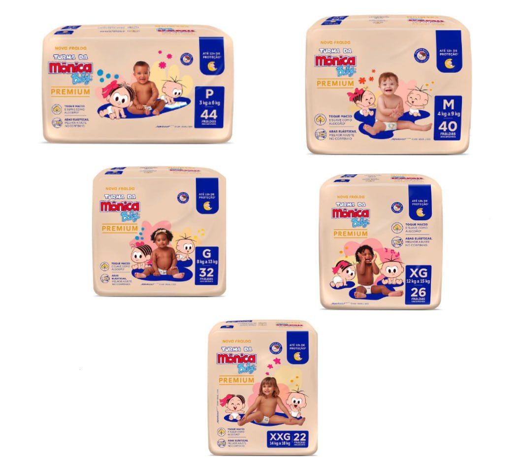 Fralda Turma Da Mônica Baby Premium