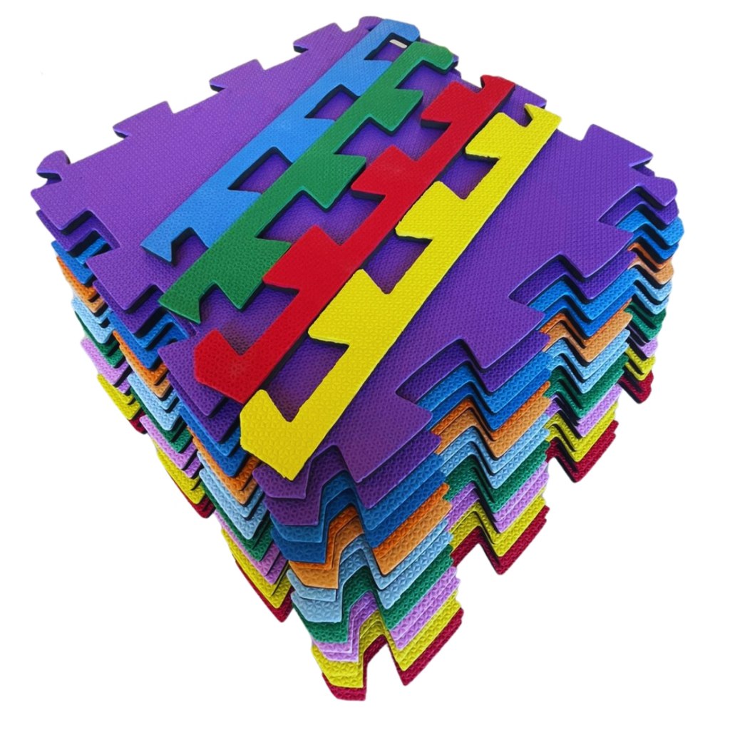 Kit 20 Tatames 50x50 10mm - Colorido Economico