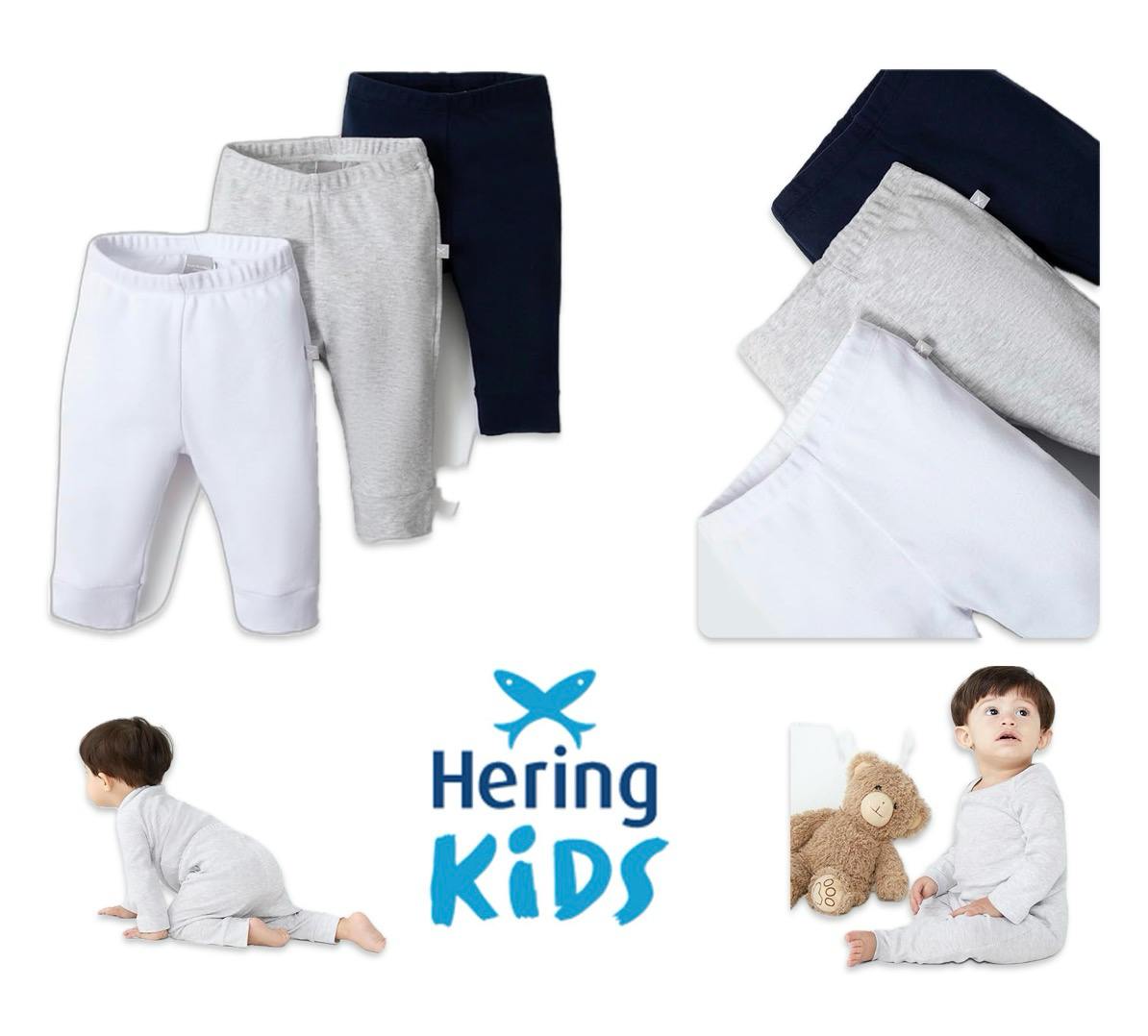 Kit 3 Calças Em Ribana (RN a 3 meses)