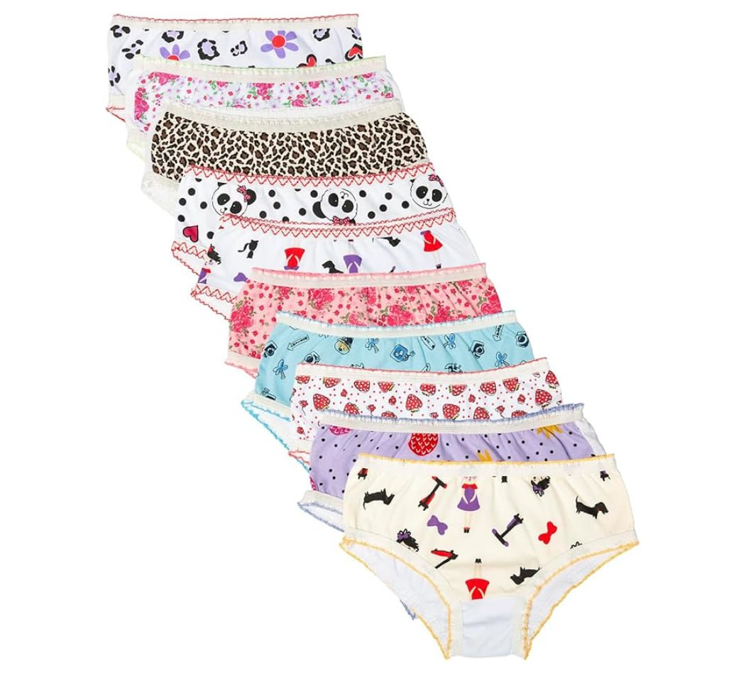 Kit Calcinha infantil DPC Kids 10 unidades (P ao GG)