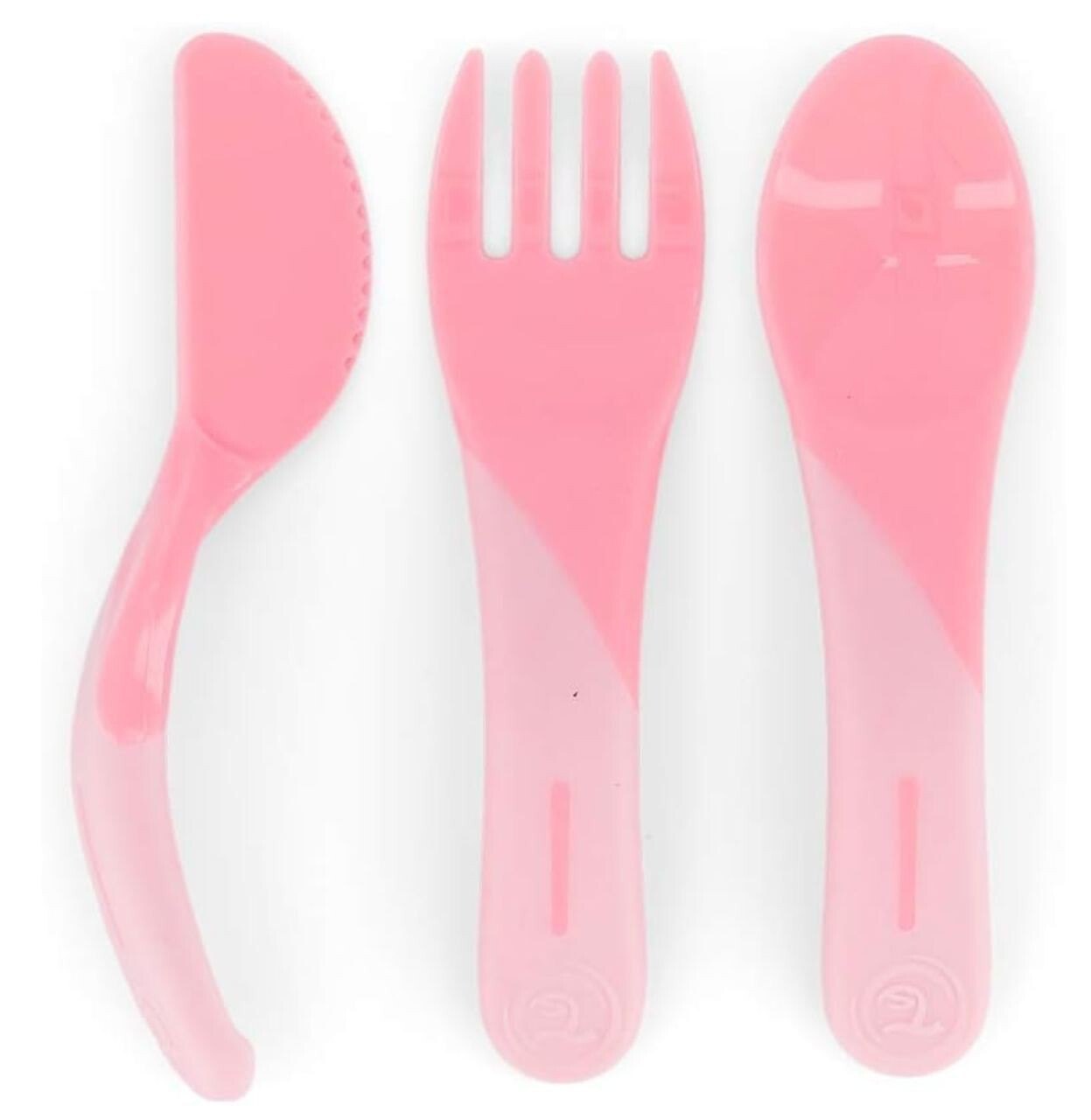 Kit com 3 - Talher de Aprendizagem, Rosa (Pink), TwistShake - 6+ Meses