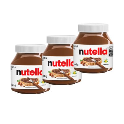 Kit Creme de Avelã com Cacau Nutella Ferrero - 140g 3 Unidades