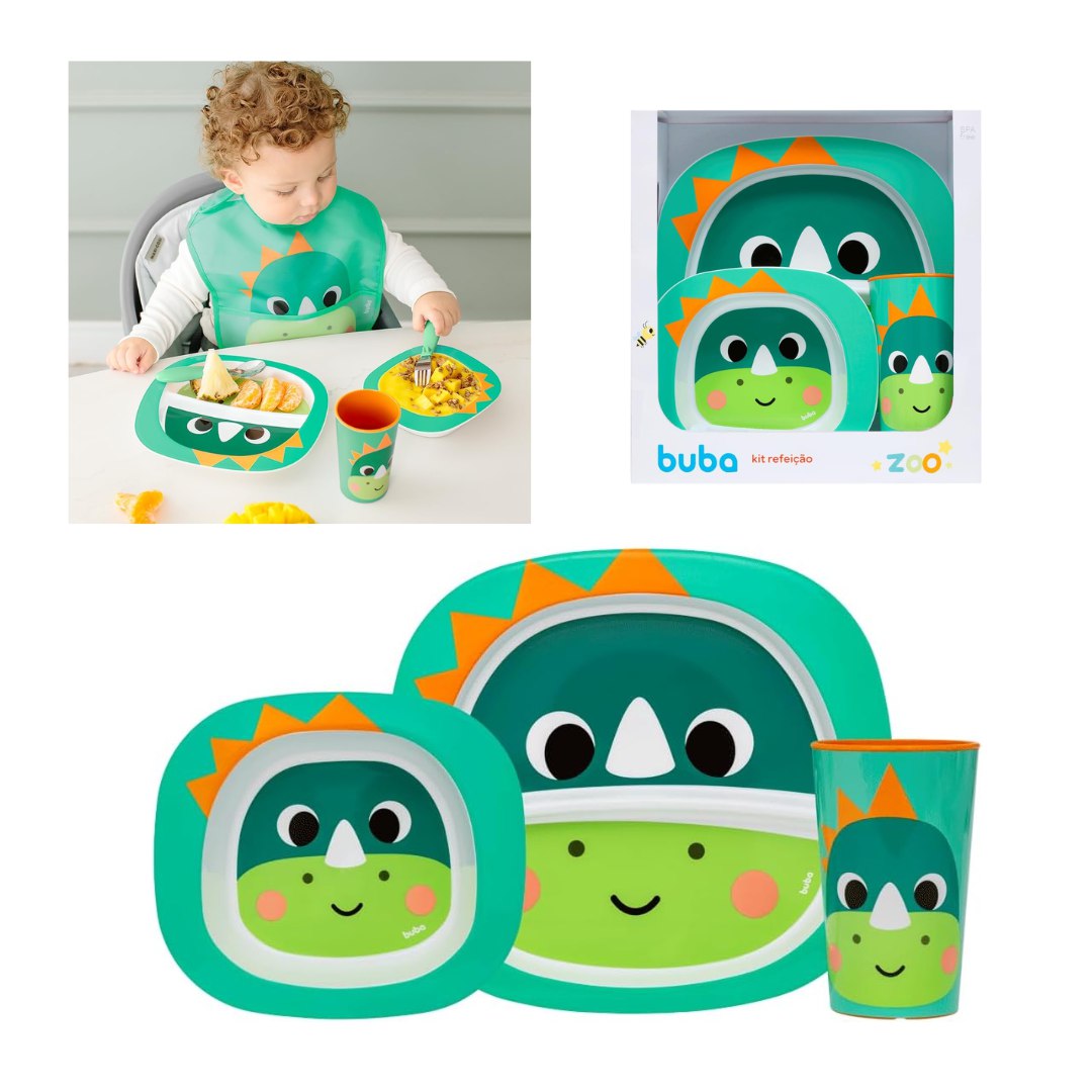 Kit Refeicao Bubazoo Dino