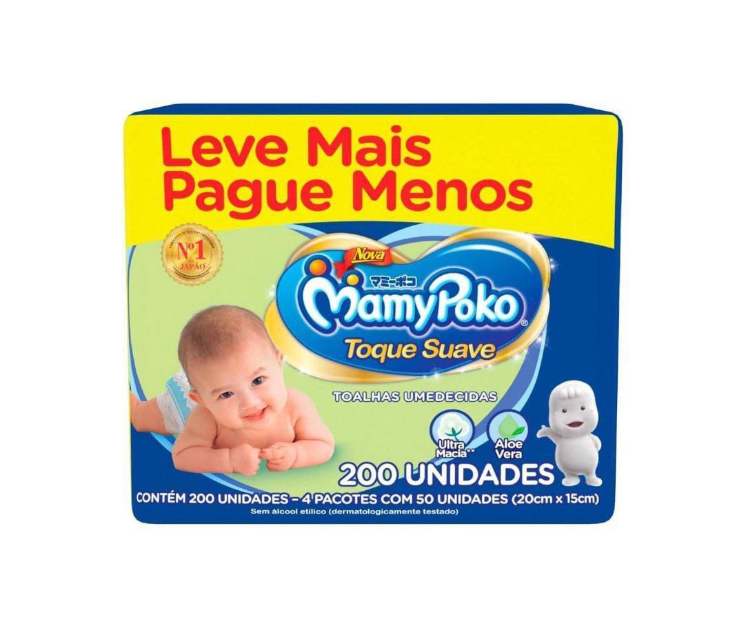 Lenço Mamypoko Com 200 Toque Suave