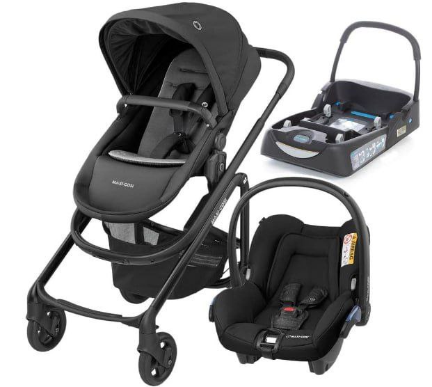 Maxi-Cosi, Travel System Lila CP² Trio, Essential Black