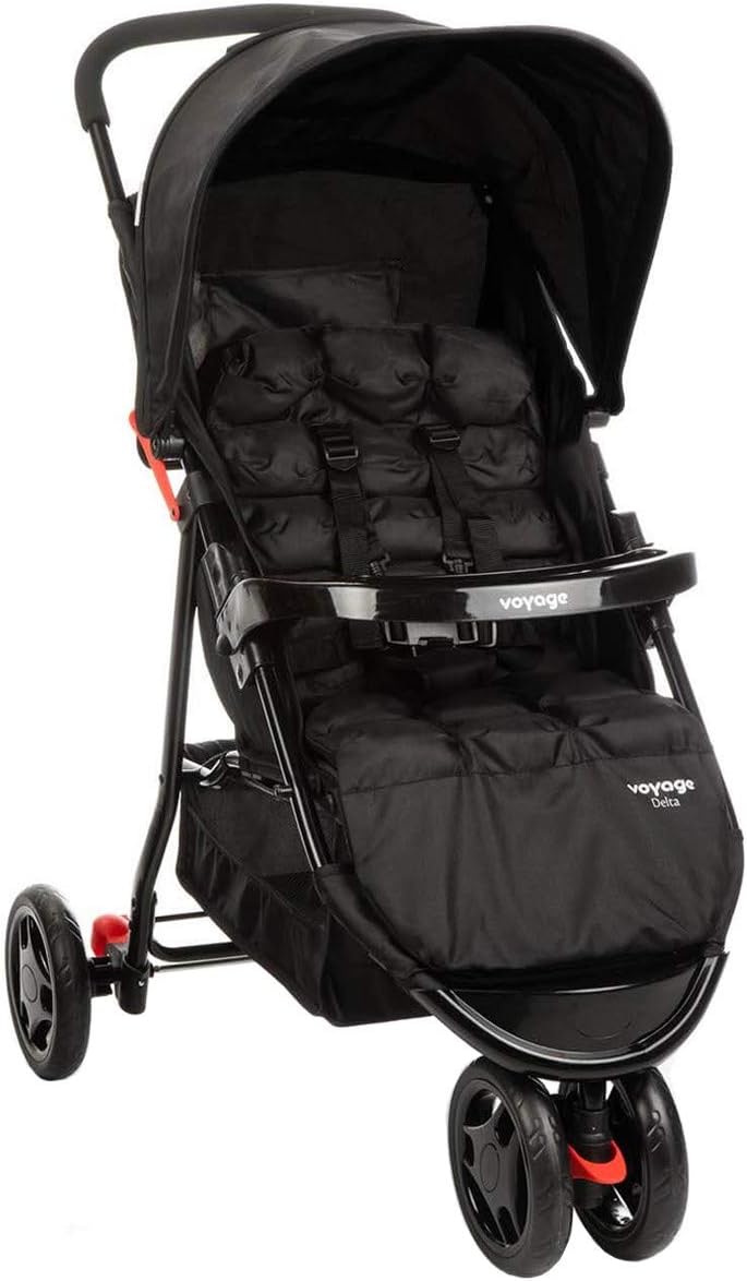 MENOR PREÇO! Carrinho De Passeio Para Bebê Delta (Até 15kg) Preto Voyage