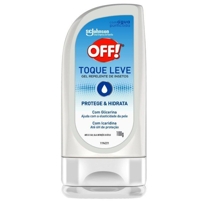 OFF! Repelente Toque Leve Gel com Glicerina e Icaridina 100g