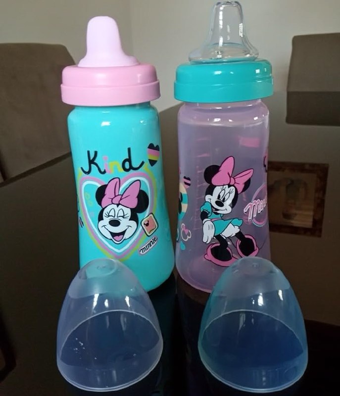 Pack 2 Copos Colors Disney - Lillo, Verde/Rosa