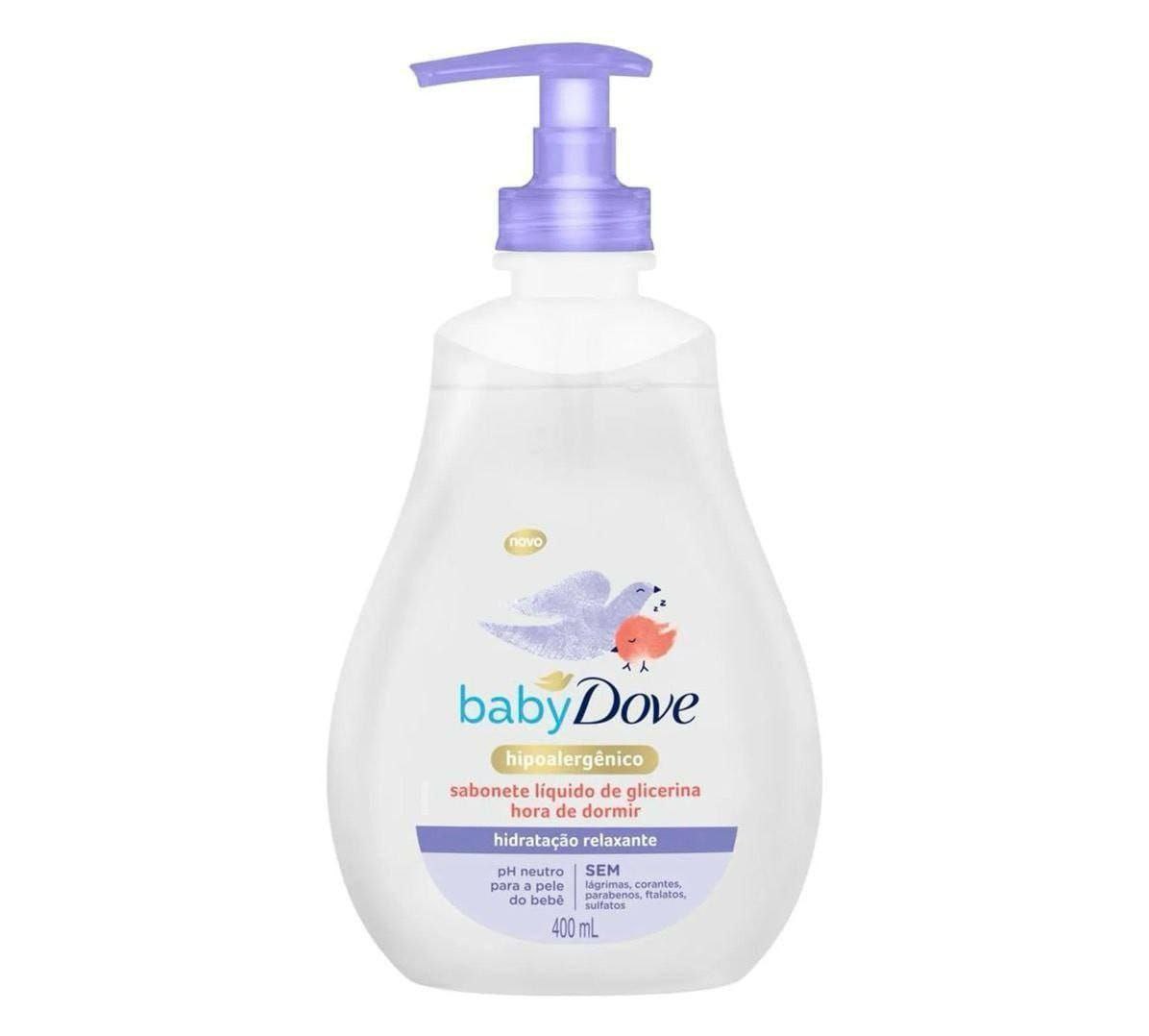 Sabonete Líquido de Glicerina Hidratação Relaxante Dove Baby Hora de Dormir 400ml