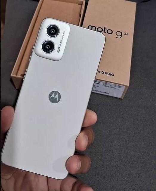 Smartphone Motorola Moto g34 5G 256GB 8GB Ram Boost Camera 50MP com Moto AI NFC - Vanilla