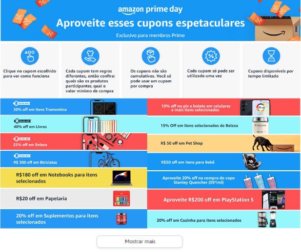 🌟 Últimos dias Prime Day ! Repletos de cupons incríveis!