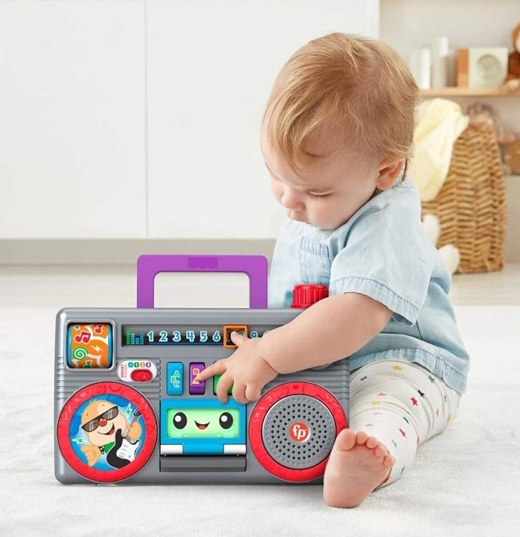 😍 Aprender E Brincar Rádio Portátil Dance e Aprenda Retrô, Fisher-Price