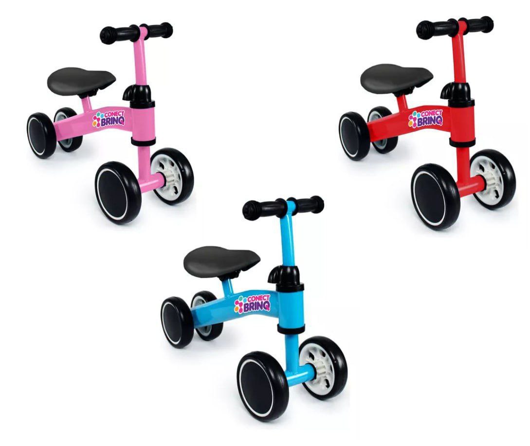 Bicicleta De Equilíbrio Infantil 4 Rodas - Conect Brinq