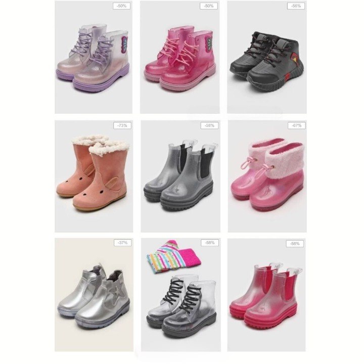 Botas Tricae com super desconto