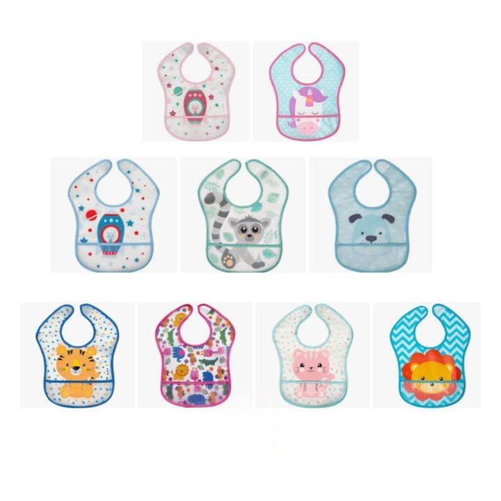 BUBA Babador Com Bolso - várias estampas