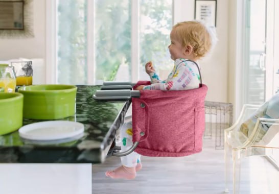 Cadeira de Alimentação de Encaixe em Mesa 6M-15Kg Multikids Baby Click N Clip Rosa - BB378
