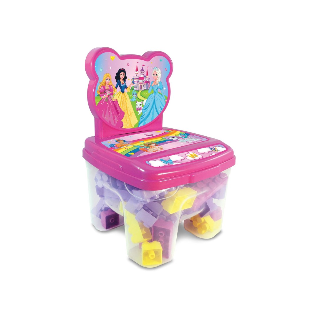 Cadeira Toy Blocos 24 Peças Princesas GGB Plast