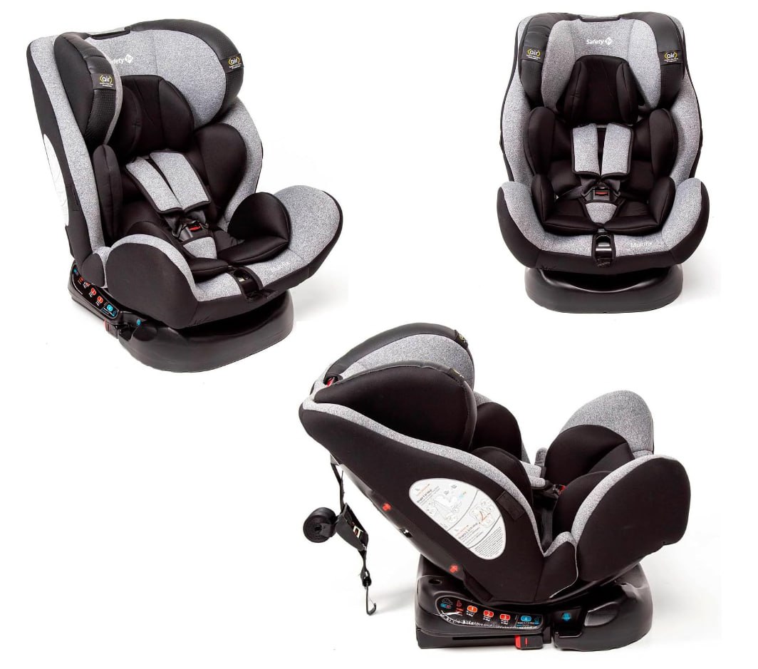 Cadeirinha Multifix com Isofix Grey Urban 0 a 36kg Safety 1st