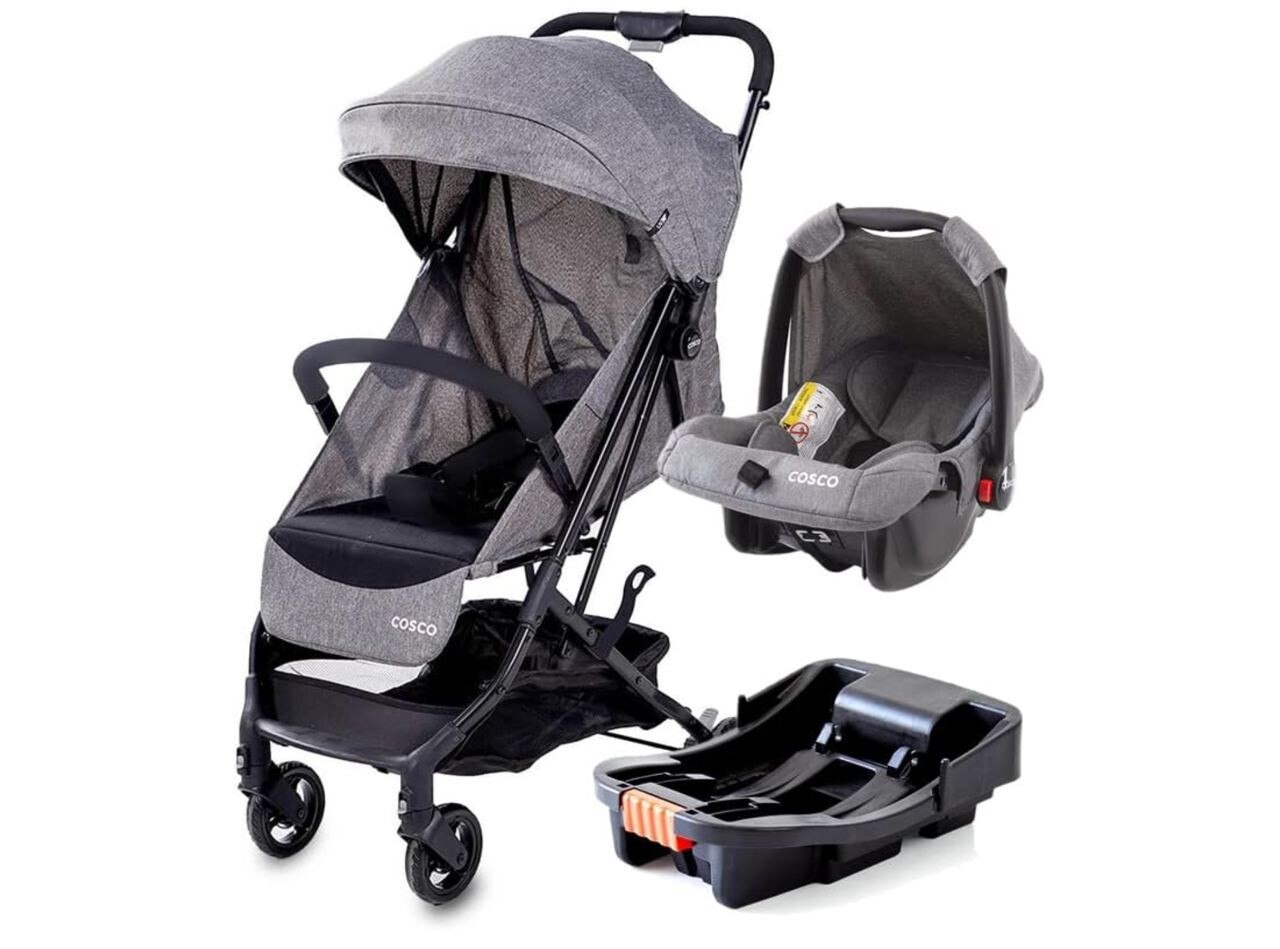 Carrinho + bebê conforto + base