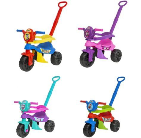 Carrinho de Passeio e Pedal Infantil Triciclo Kemotoca