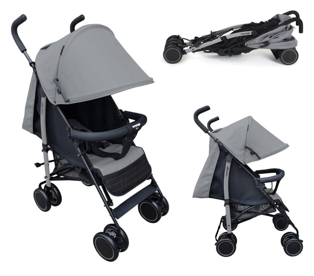 Carrinho De Passeio Voyage Park Até 15kgs Cinza