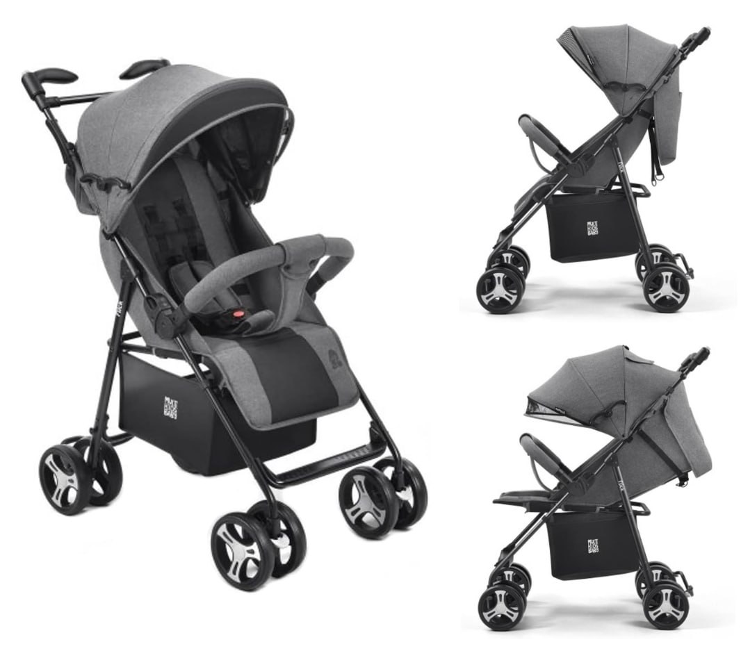 Carrinho Passeio Flick 0-15kg Cinza Multikids Baby BB445