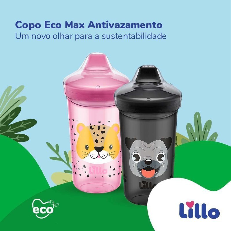 Copo de transição Antivazamento 320ml Eco MAX  Lillo 320ml