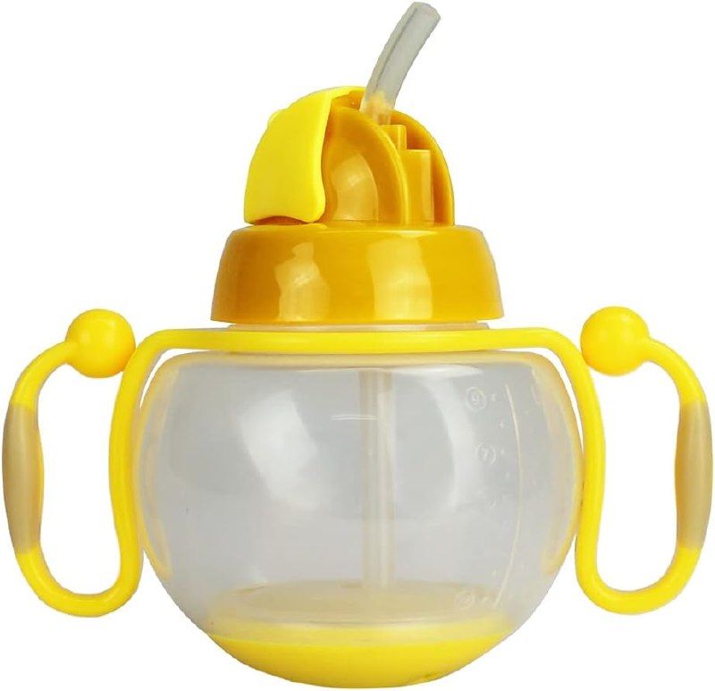 Copo Treinamento Com Canudo Amarelo Ibimboo