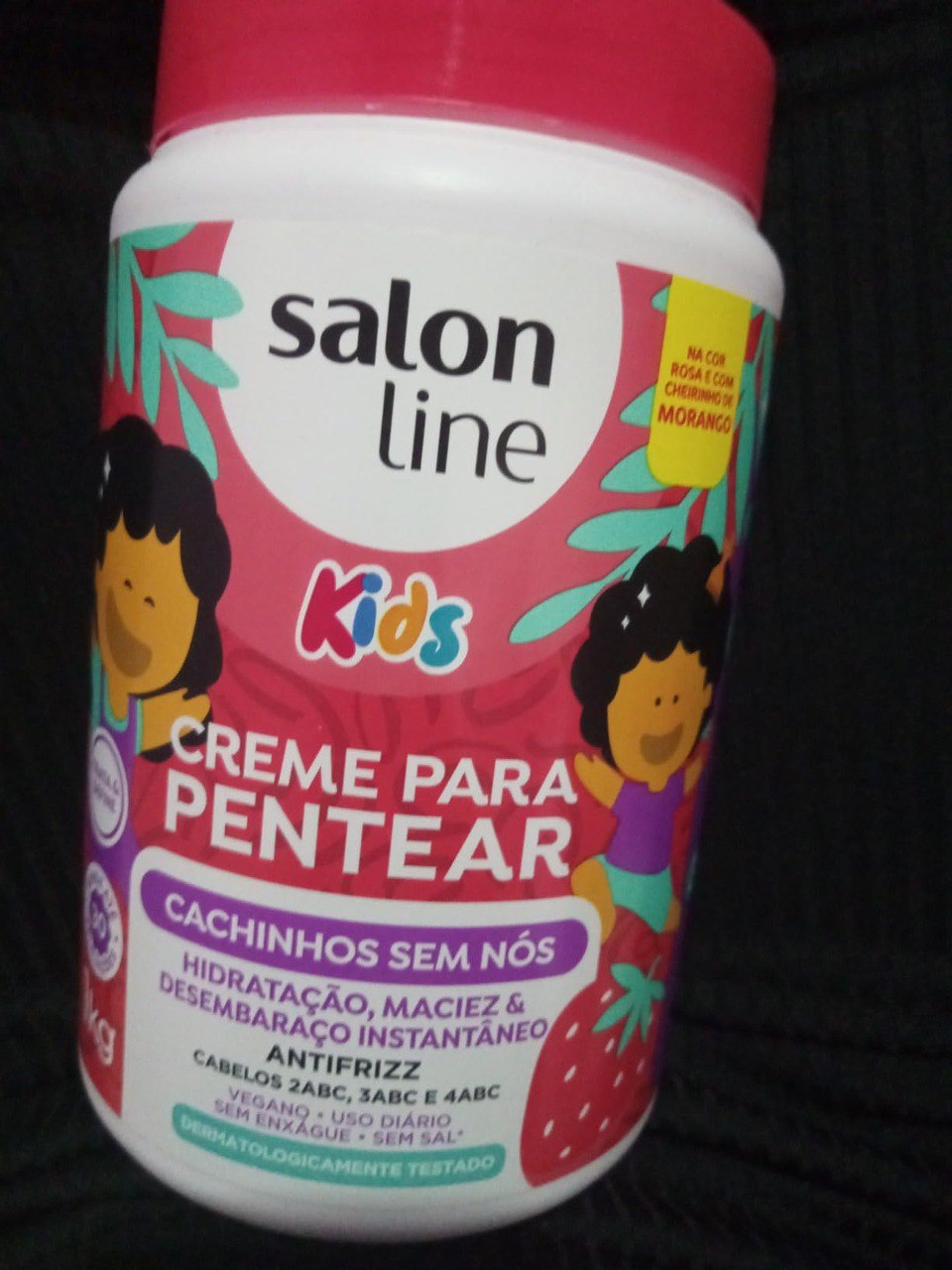 Creme para Pentear Salon Line Kids Cachinhos Sem Nós 1kg
