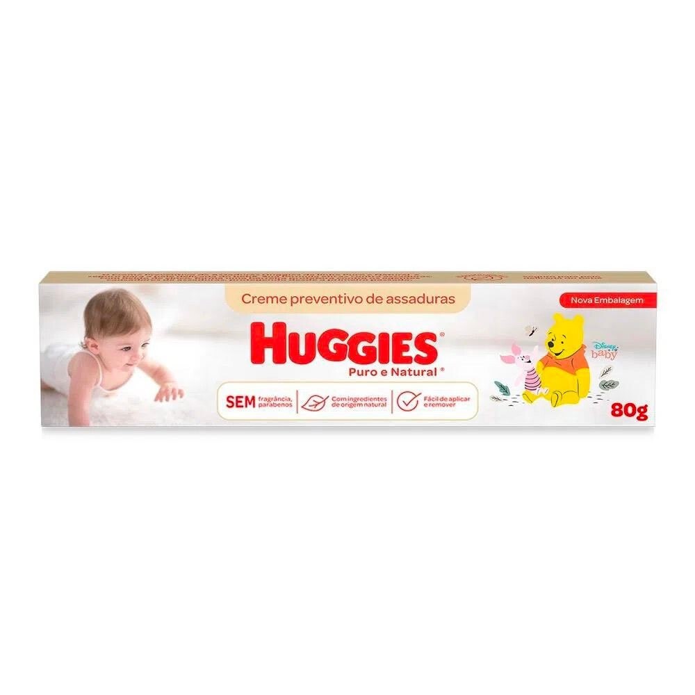 Creme Preventivo de Assaduras Huggies Puro e Natural - 80g