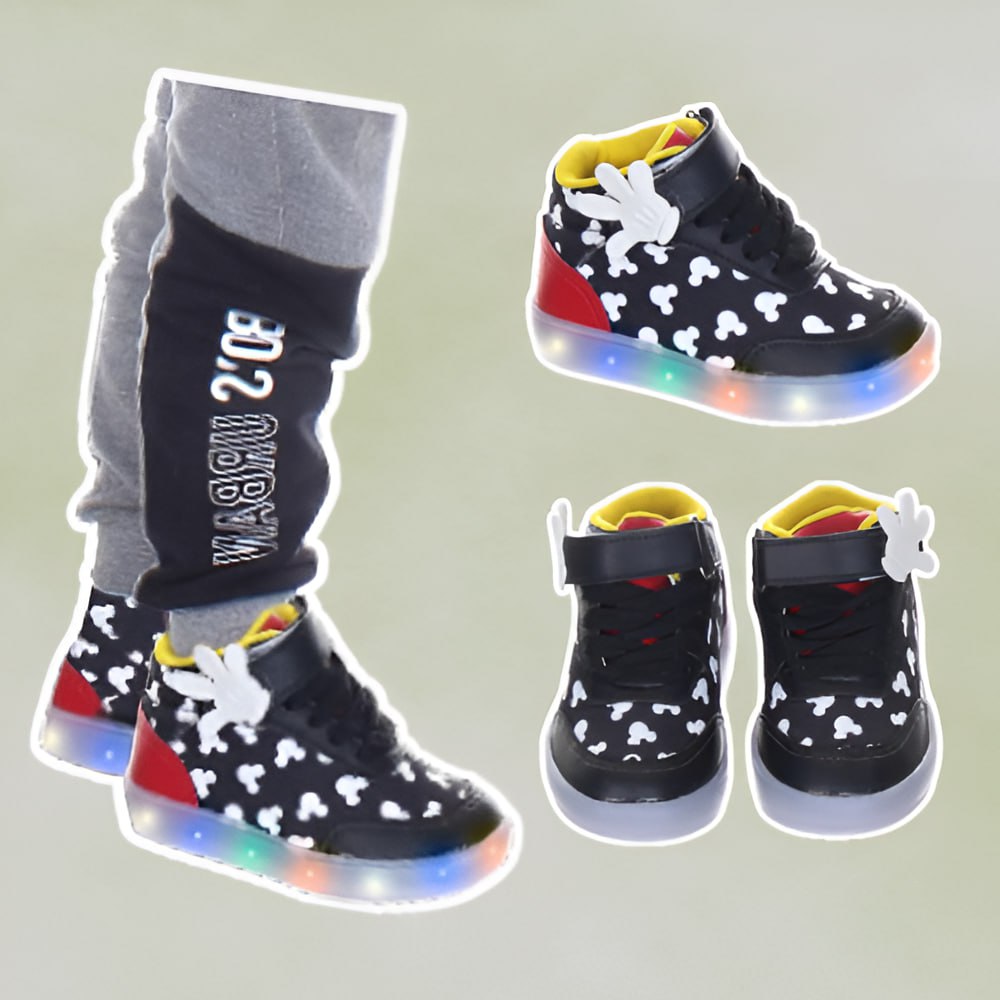 é do Mickey ♥️ com Luz LED 👟 Tam, 21 ao 28