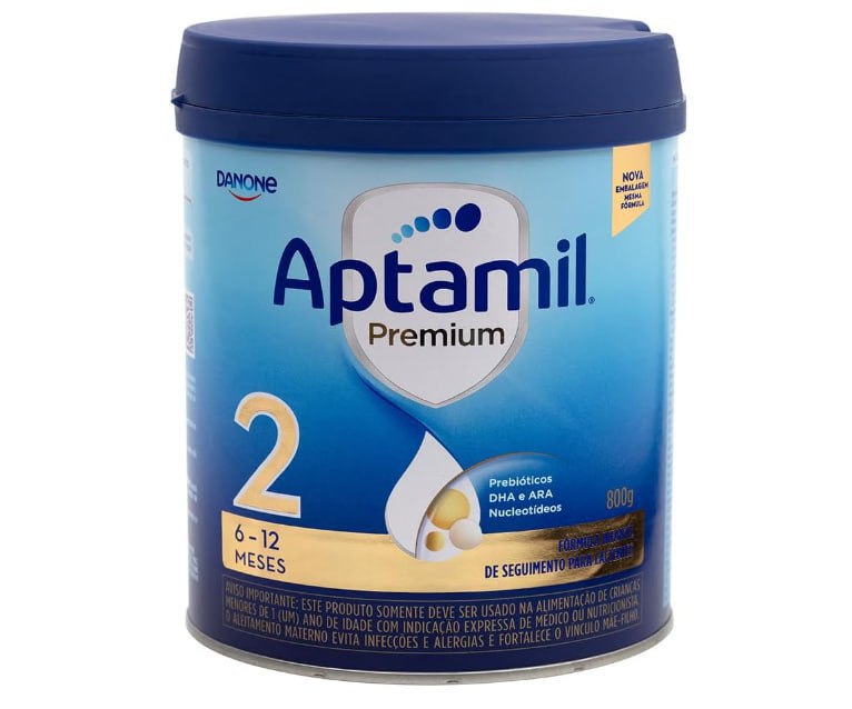 Fórmula Infantil Aptamil Premium 2 800g - 6-12 meses