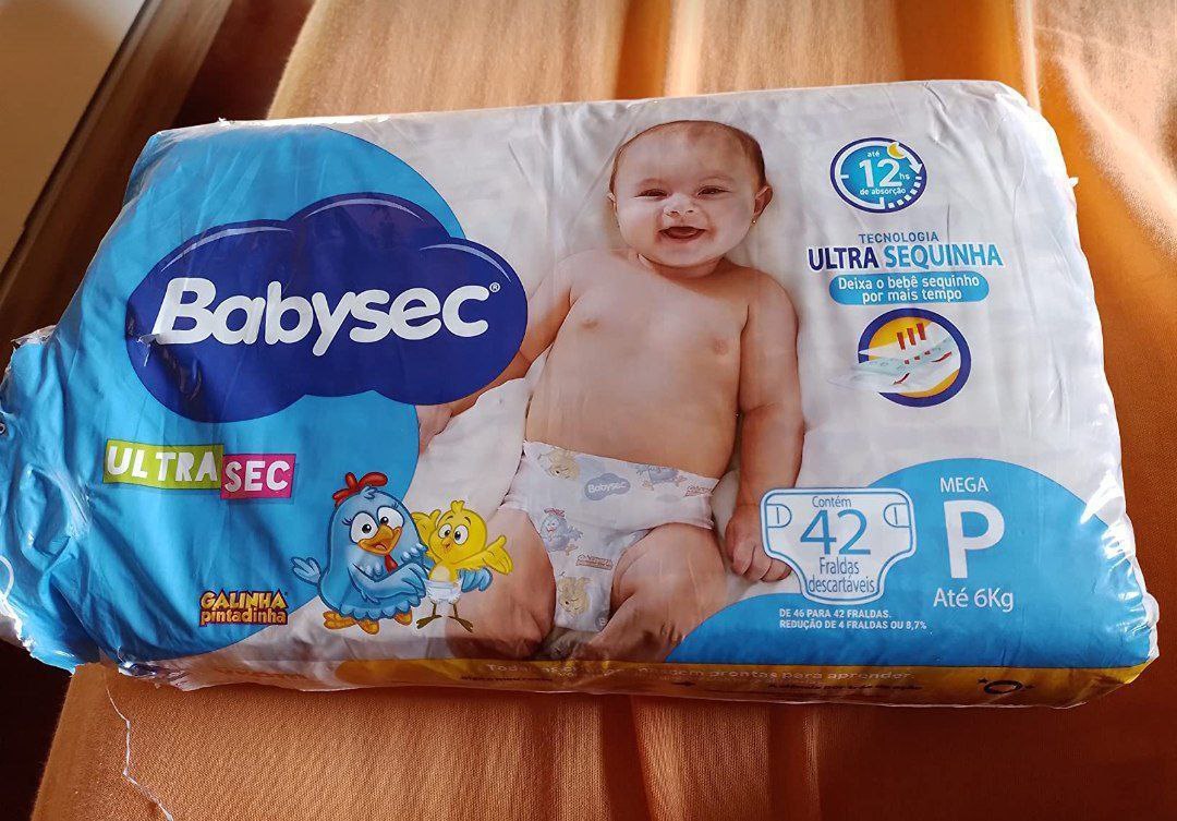Fralda Babysec Galinha Pintadinha Ultrasec - P 42 Unidades