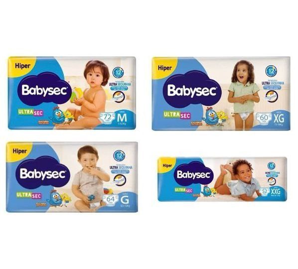 Fralda Babysec UltraSec Galinha Pintadinha