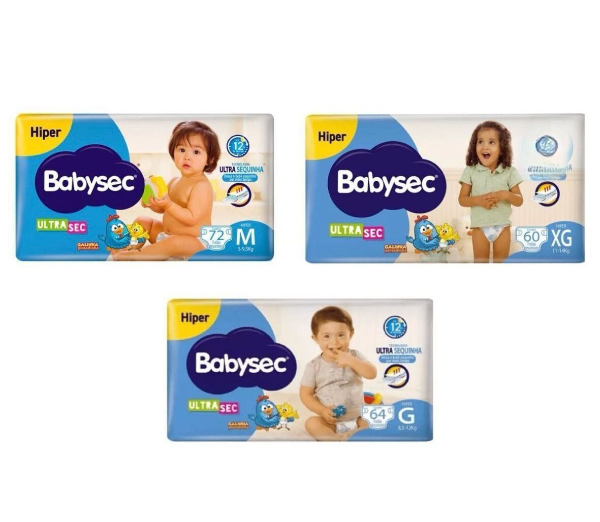 Fralda Babysec UltraSec Galinha Pintadinha