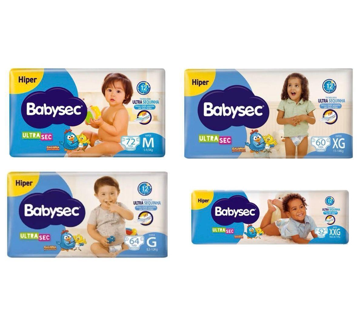 Fralda Babysec UltraSec Galinha Pintadinha