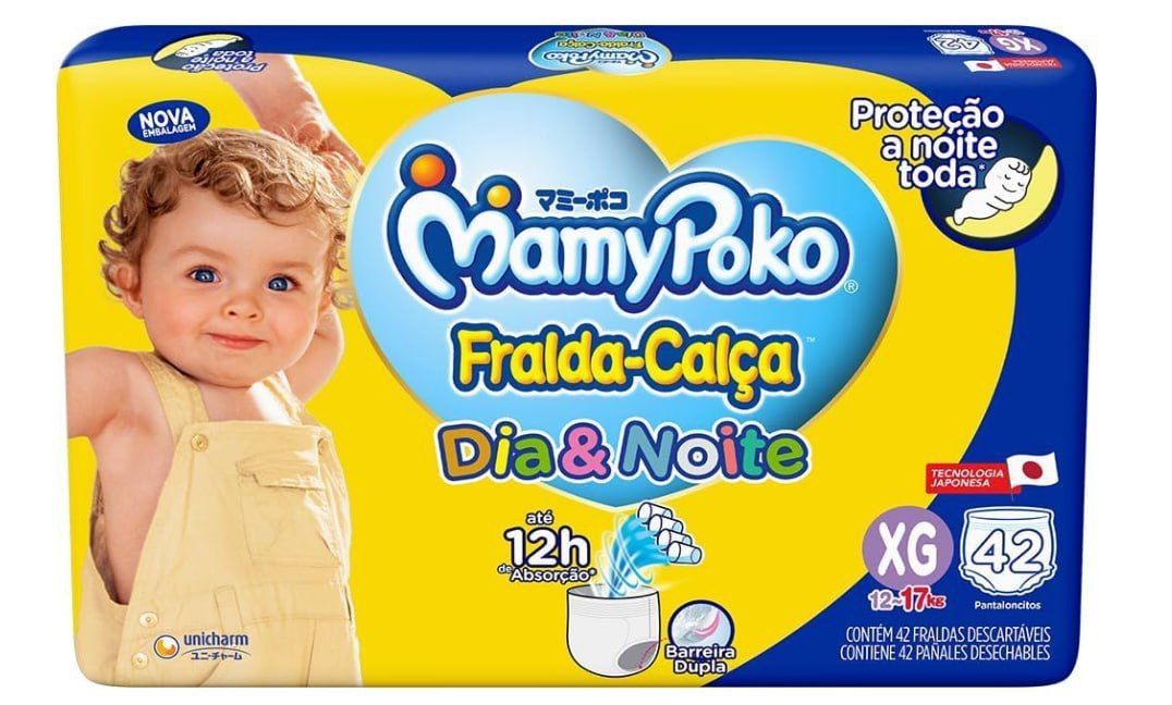 Fralda-Calça MamyPoko Dia&Noite XG 42 Unidades