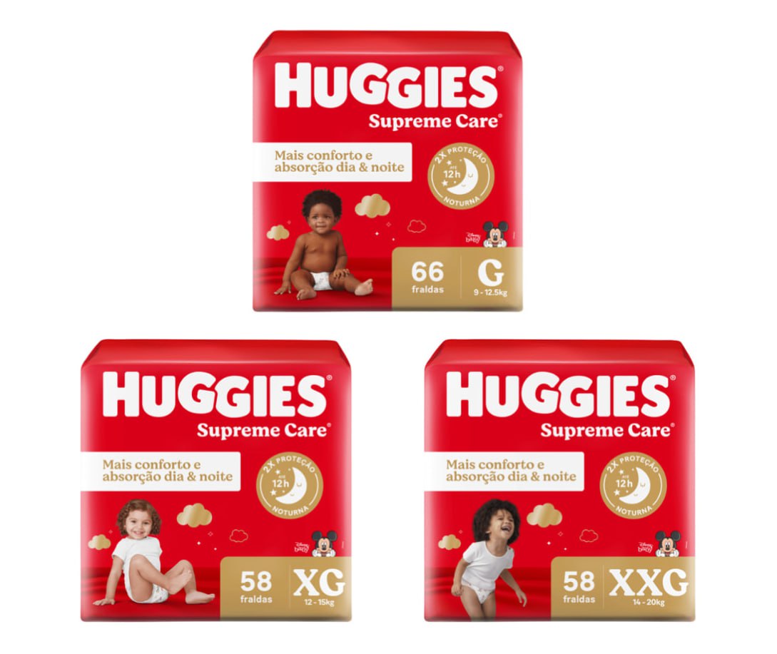 Fralda Huggies Supreme Care